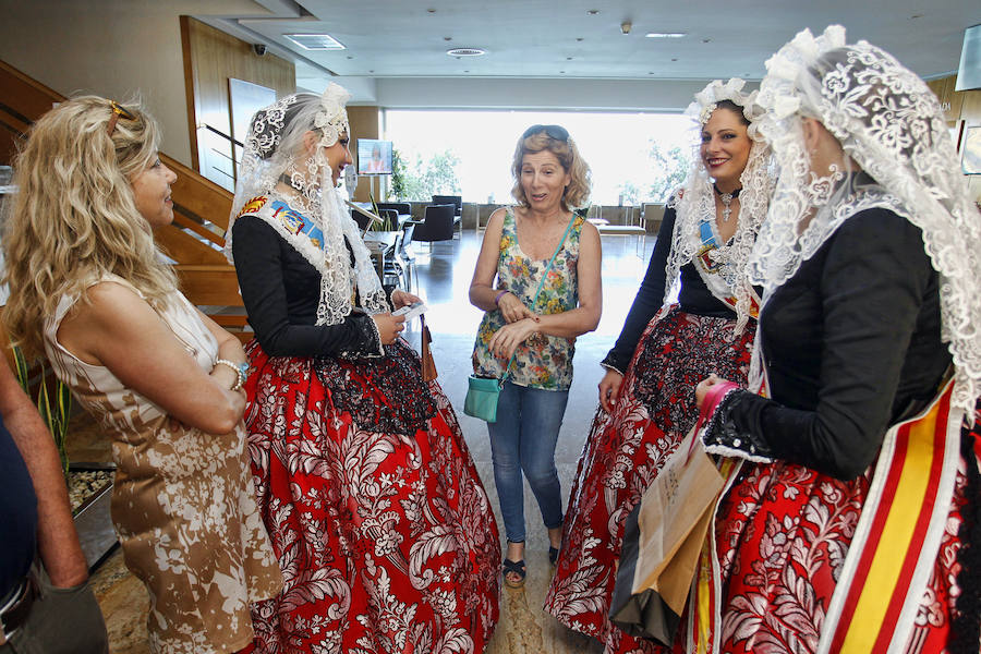 La Bellea del Foc y sus damas se instalan en el hotel Portamaris