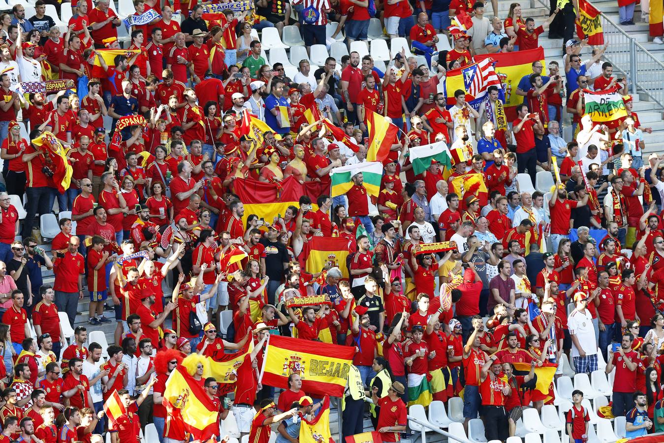 Los croatas controlados, los españoles animados