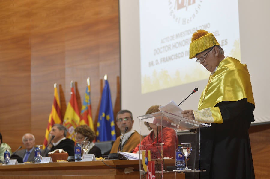 Doctor Honoris Causa a Francisco Ivorra Miralles en la UMH