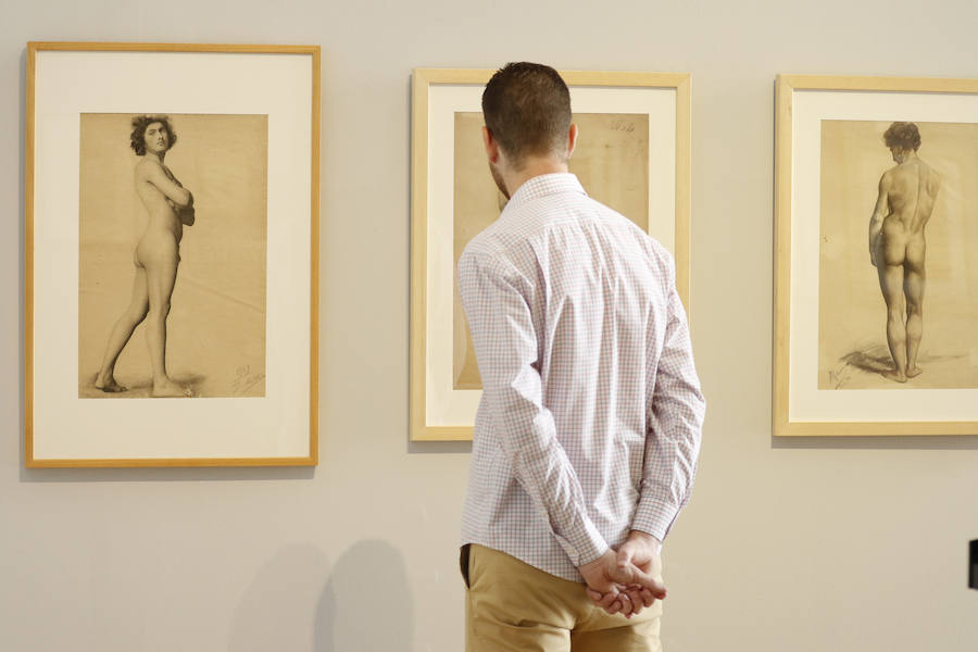 Hernández Amores, Párraga y Pedro Cano, en la muestra &#039;Obras sobre papel&#039;