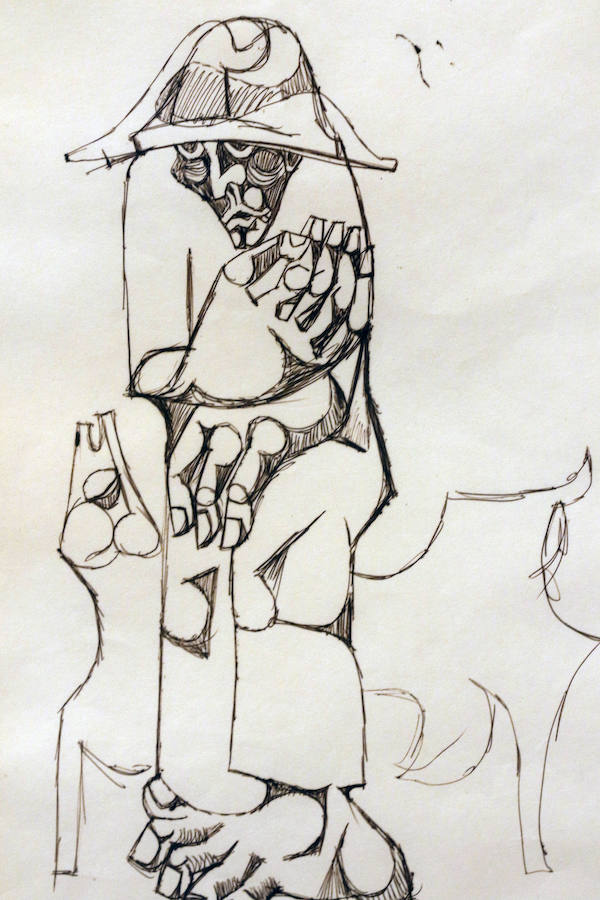 Hernández Amores, Párraga y Pedro Cano, en la muestra &#039;Obras sobre papel&#039;