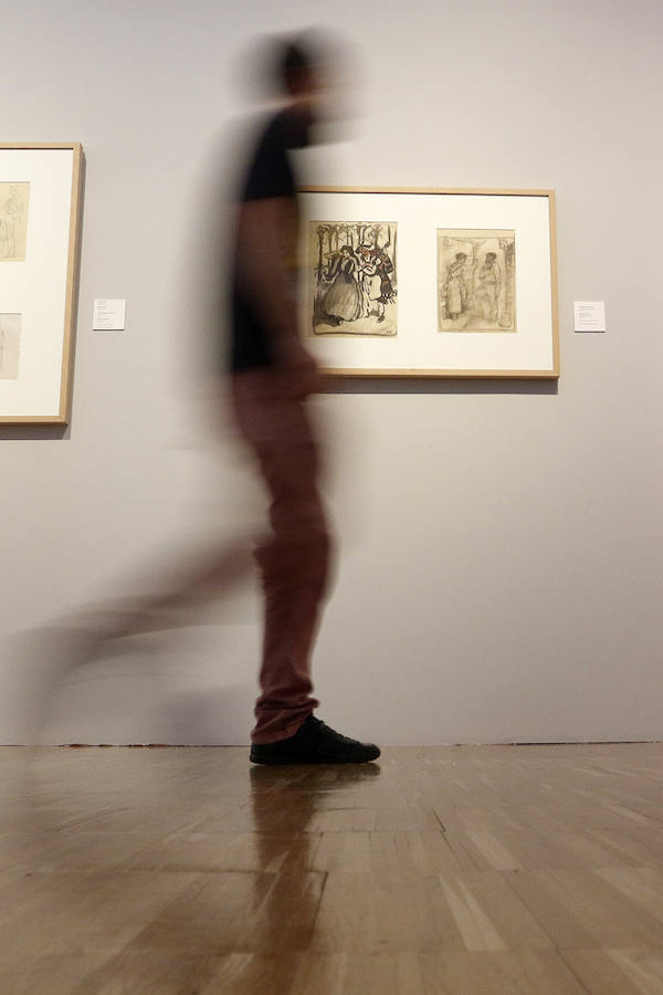 Hernández Amores, Párraga y Pedro Cano, en la muestra &#039;Obras sobre papel&#039;