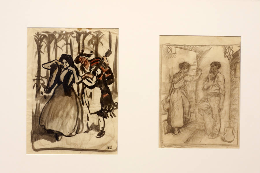 Hernández Amores, Párraga y Pedro Cano, en la muestra &#039;Obras sobre papel&#039;