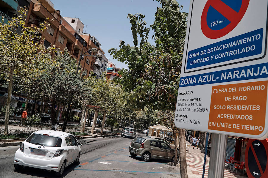 Multas de aparcamiento en la zona naranja de Orihuela