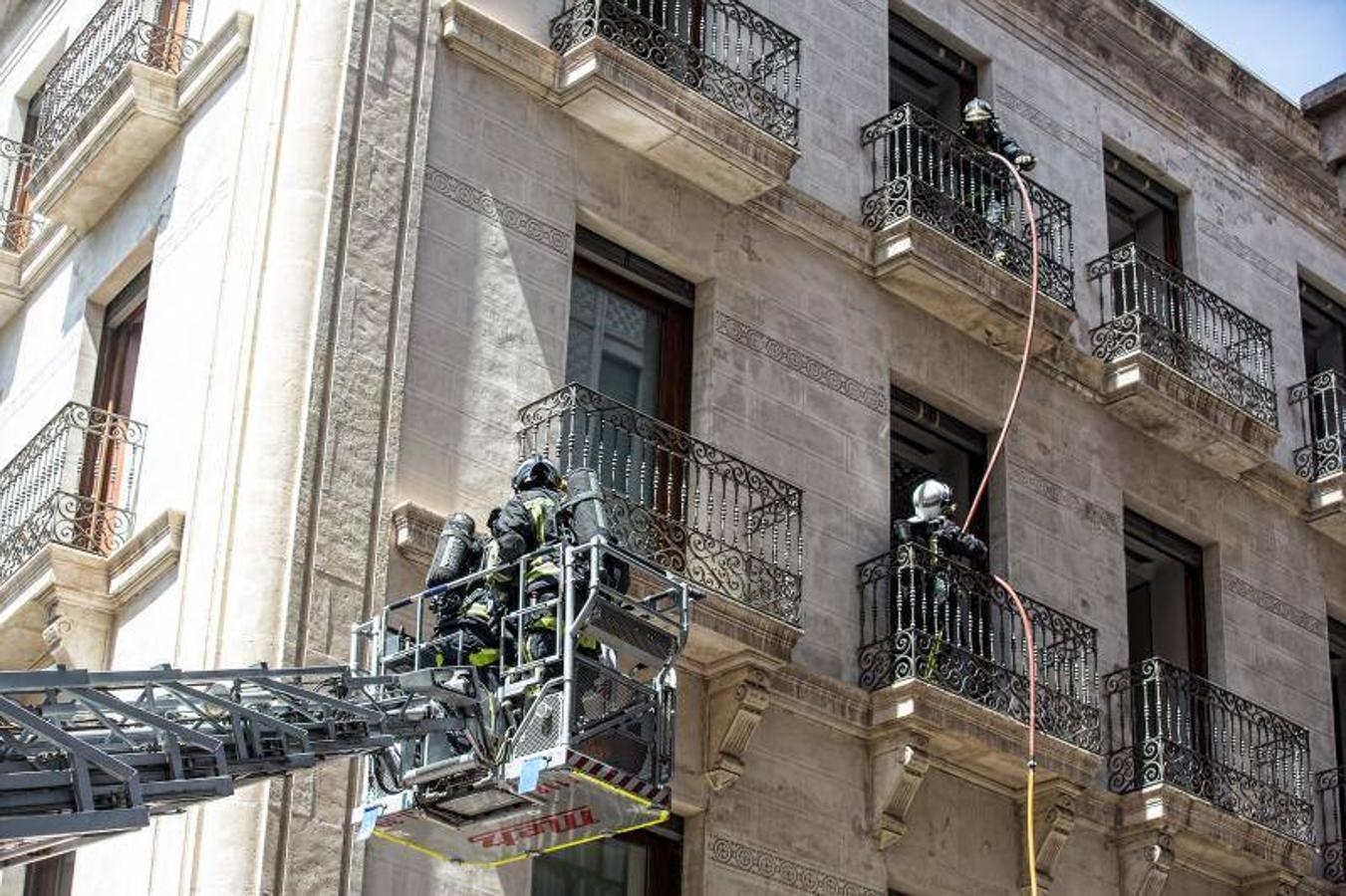 Incendio en el Colegio de Arquitectos de Alicante