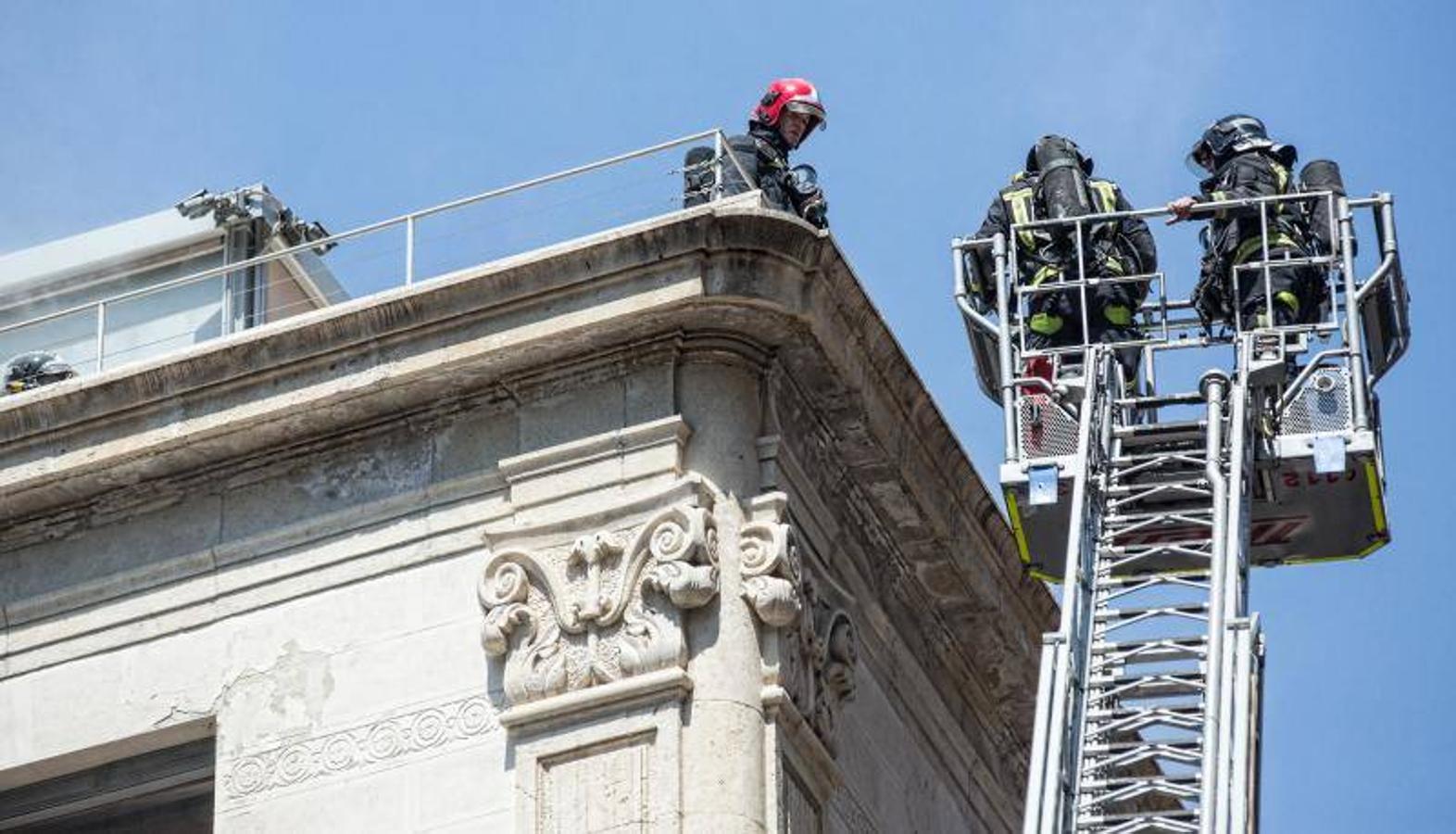 Incendio en el Colegio de Arquitectos de Alicante