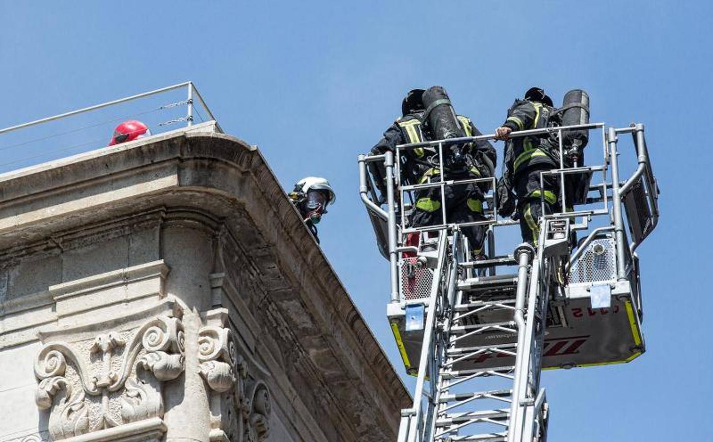 Incendio en el Colegio de Arquitectos de Alicante