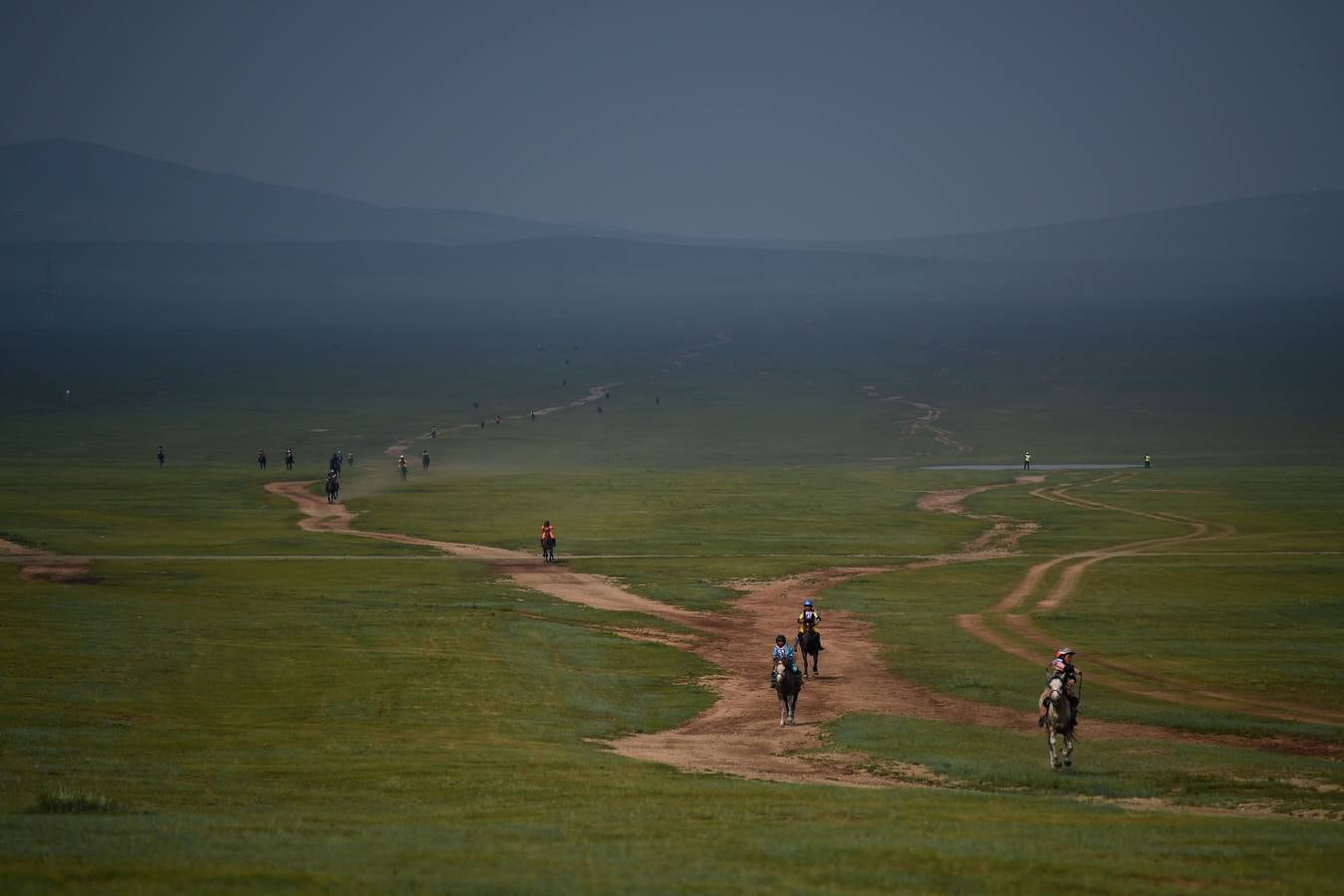 Los mongoles celebran su festival