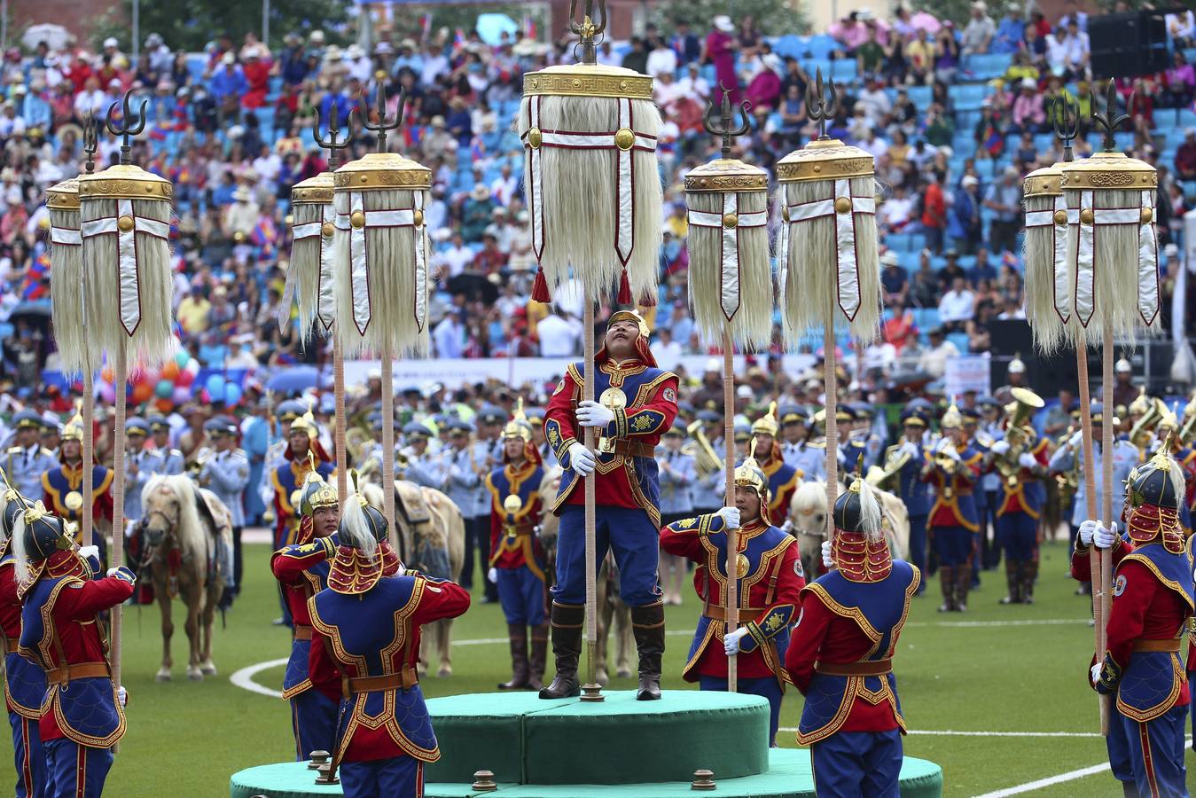 Los mongoles celebran su festival