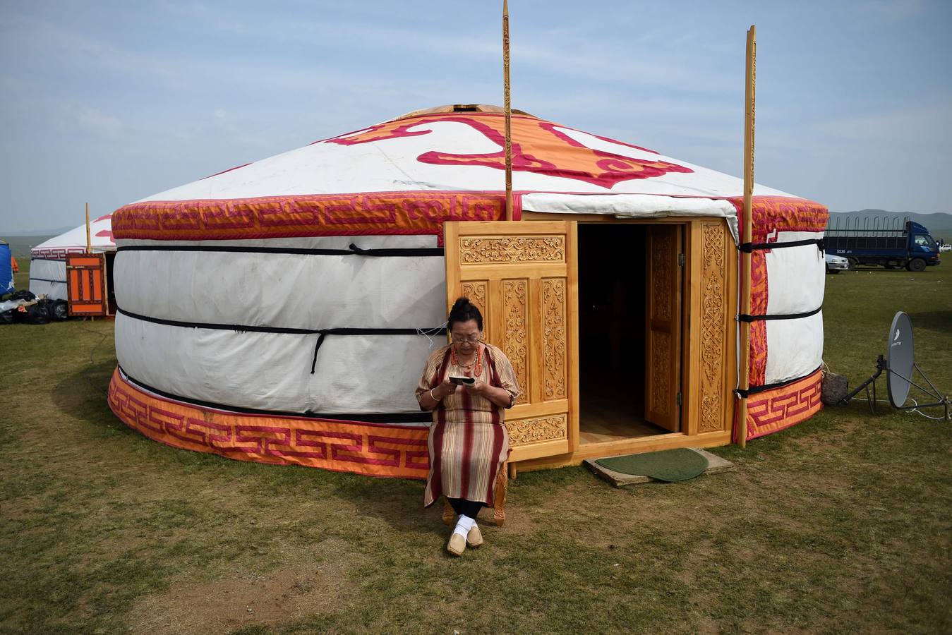 Los mongoles celebran su festival