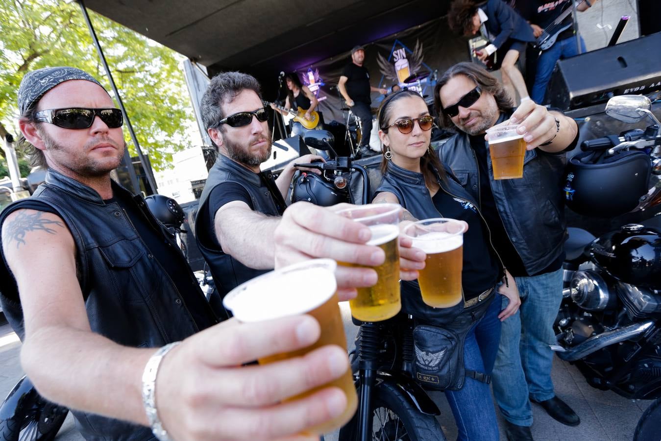 Concentración motera contra el consumo de alcohol al volante