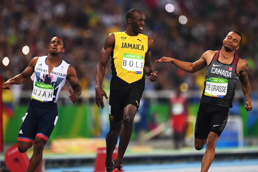 El irrepetible Usain Bolt gana su tercer oro en 100 metros