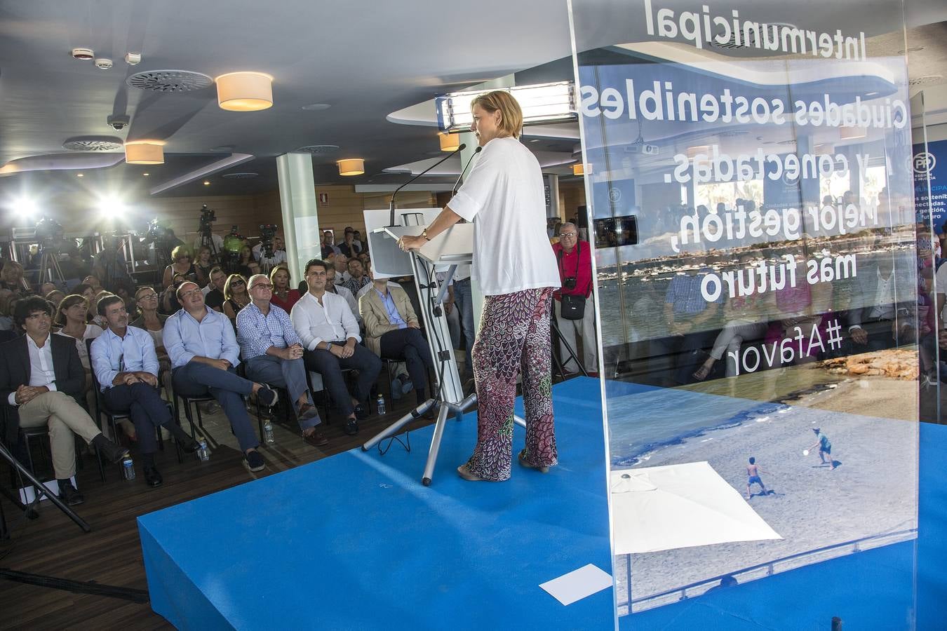 Cospedal asiste a la Intermunicipal del PP en San Javier