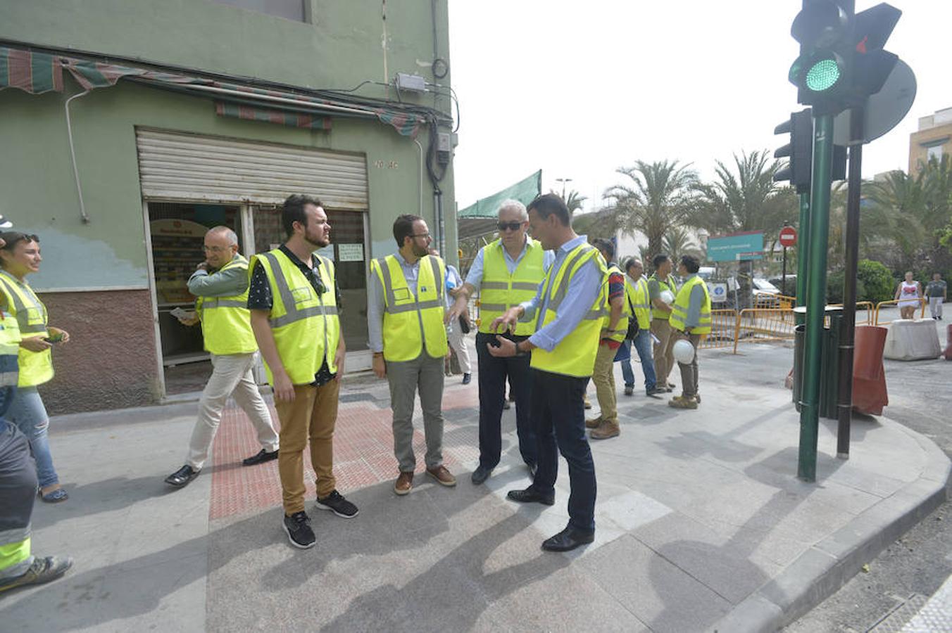 Obras en el colector de Carrús en Elche