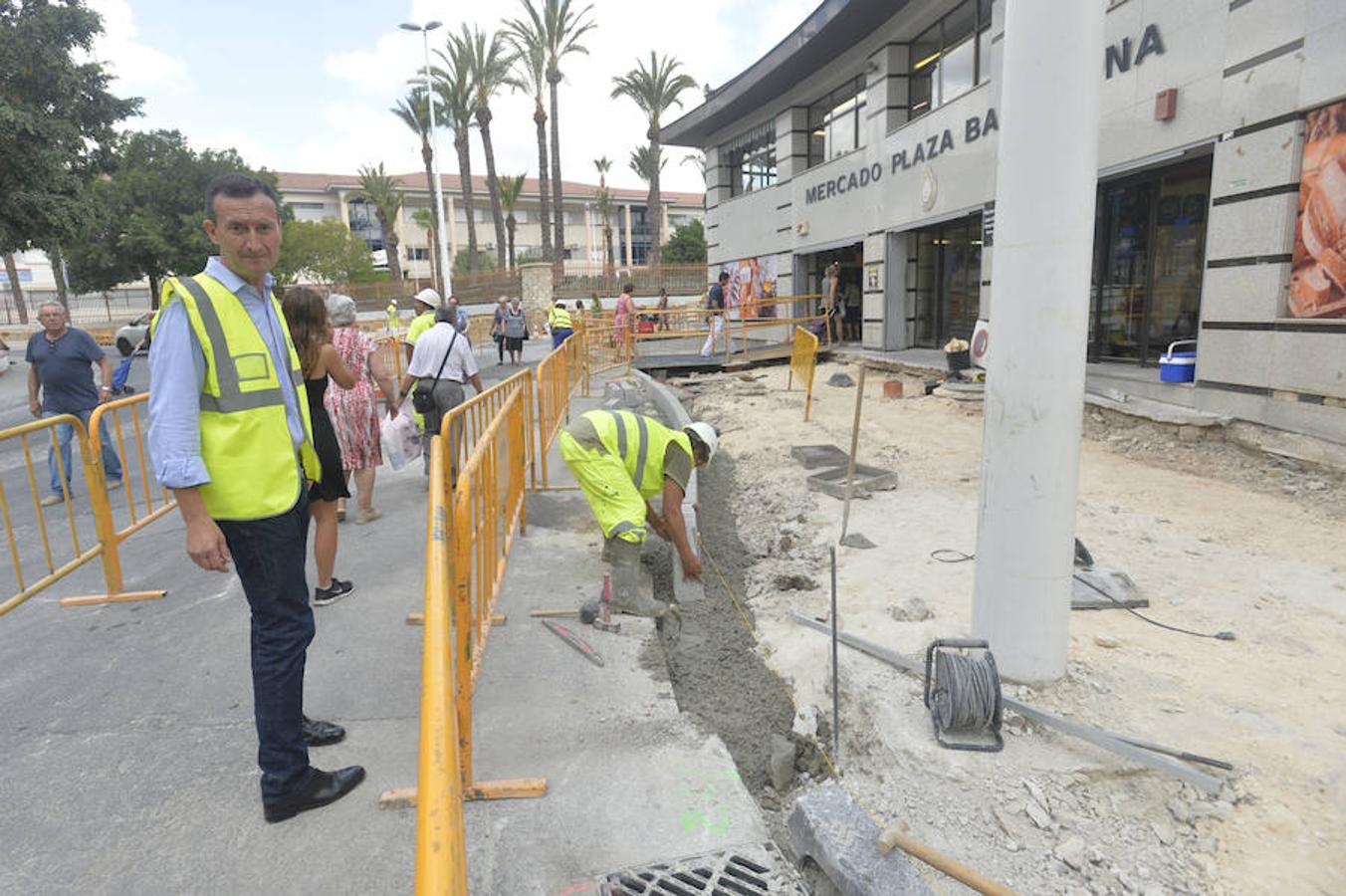 Obras en el colector de Carrús en Elche