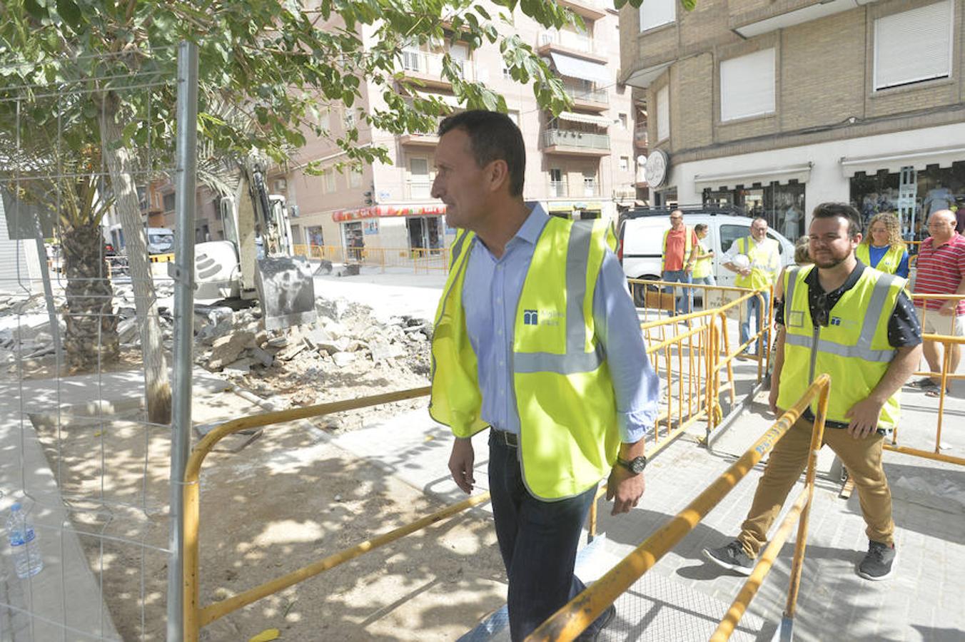 Obras en el colector de Carrús en Elche