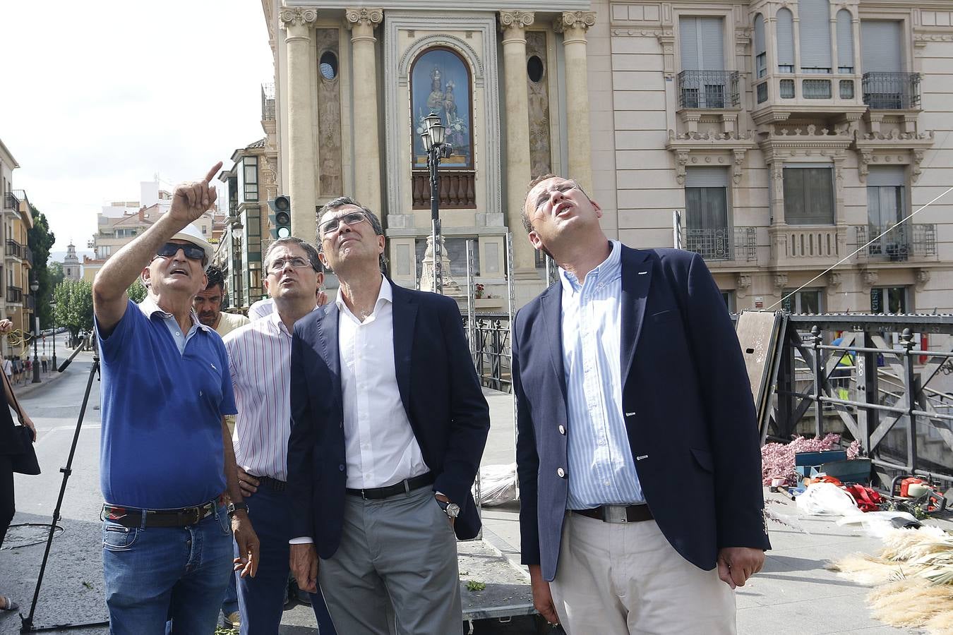 Arcos florares para recibir a la Virgen de la Fuensanta