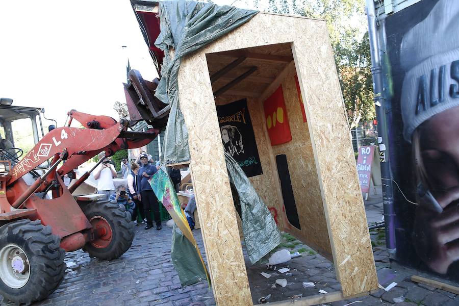 Derribo para recuperar la paz en Christiania