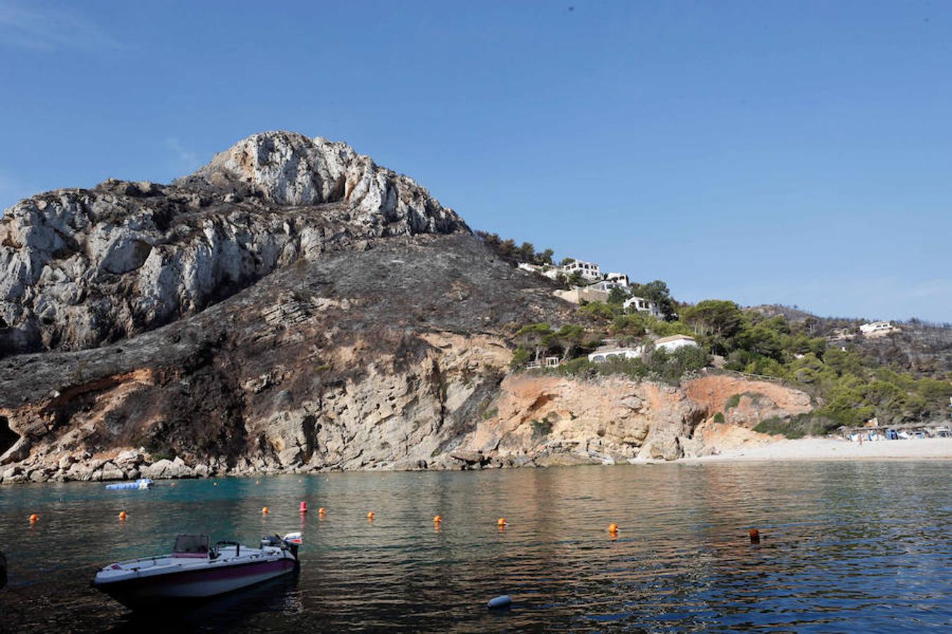 Xàbia y Benitatxell, calcinadas tras el incendio