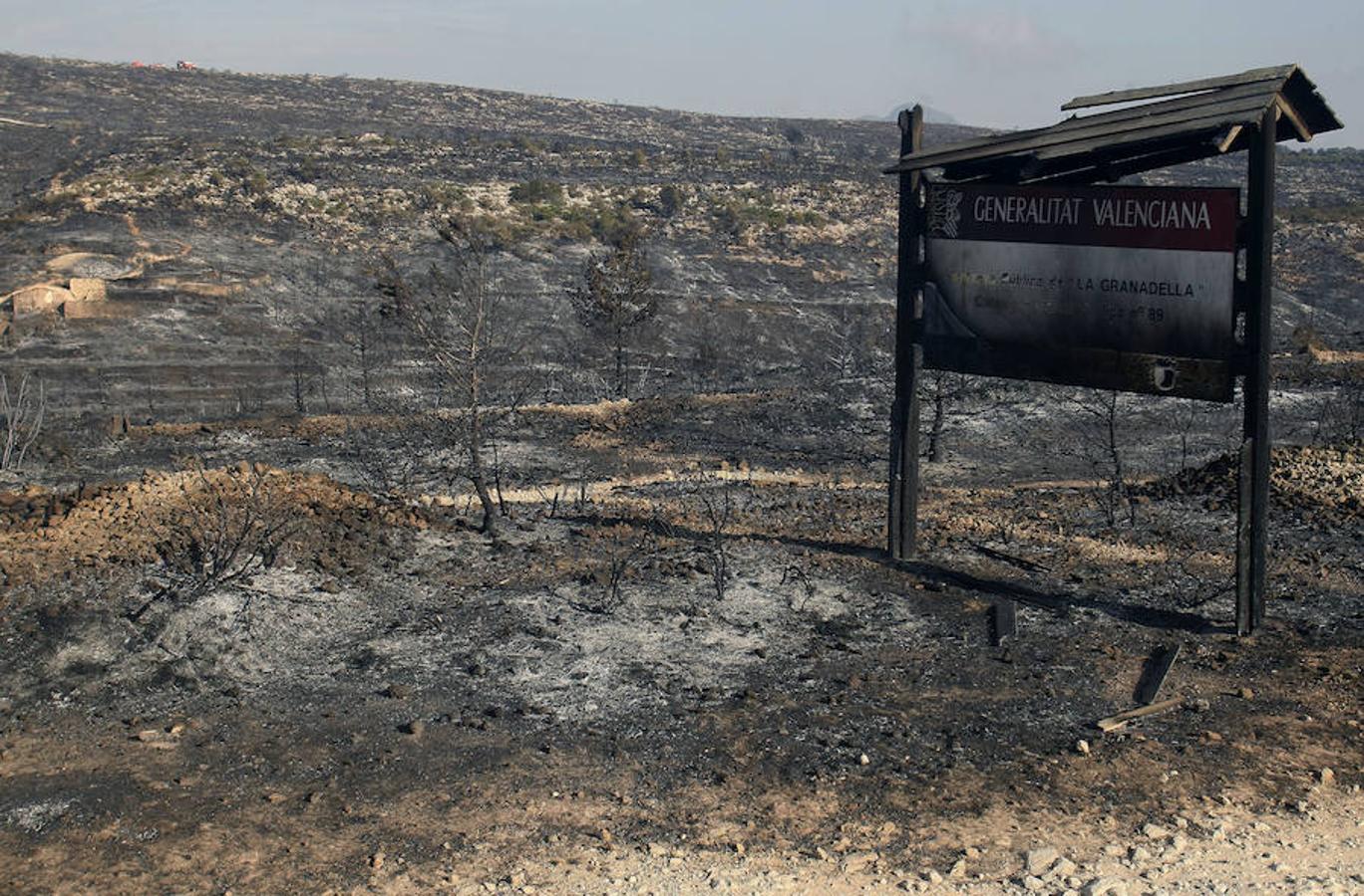 Xàbia y Benitatxell, calcinadas tras el incendio