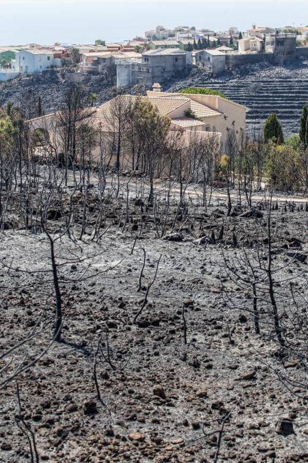 Xàbia y Benitatxell, calcinadas tras el incendio