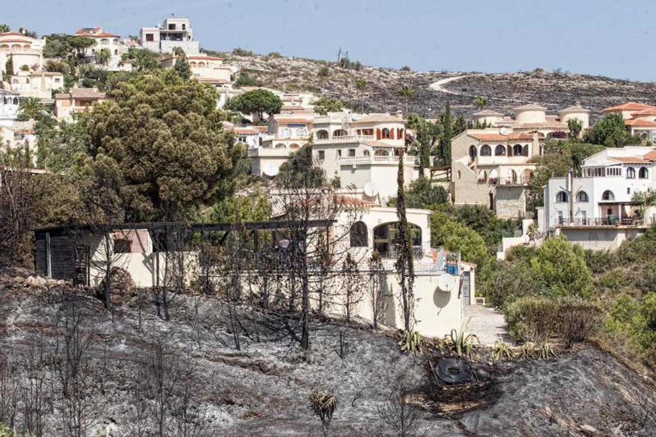 Xàbia y Benitatxell, calcinadas tras el incendio