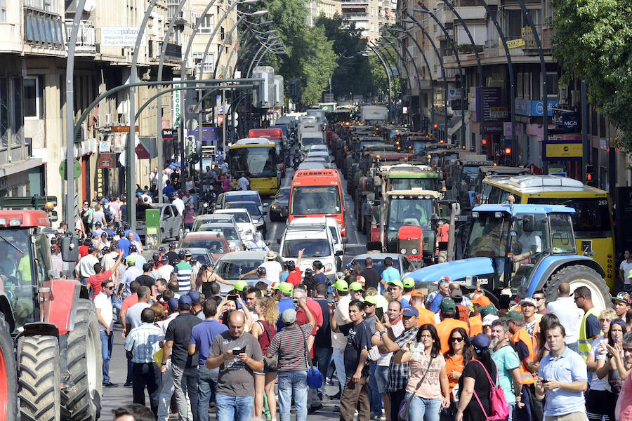 Los tractores toman Gran Vía