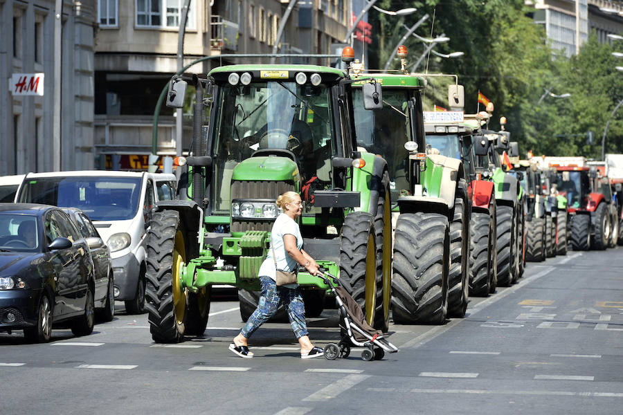 Los tractores toman Gran Vía
