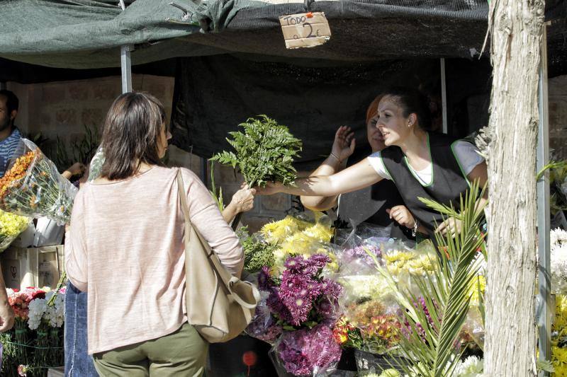 Afluencia masiva y normalidad en el cementerio de Alicante
