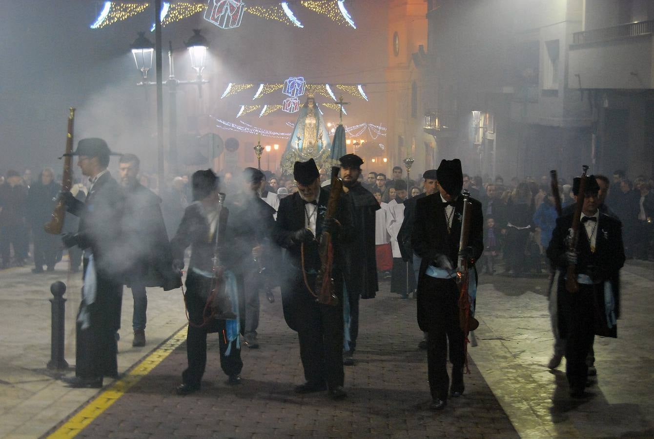 Disparos de Pascua para subir a la Virgen del Castillo a su santuario