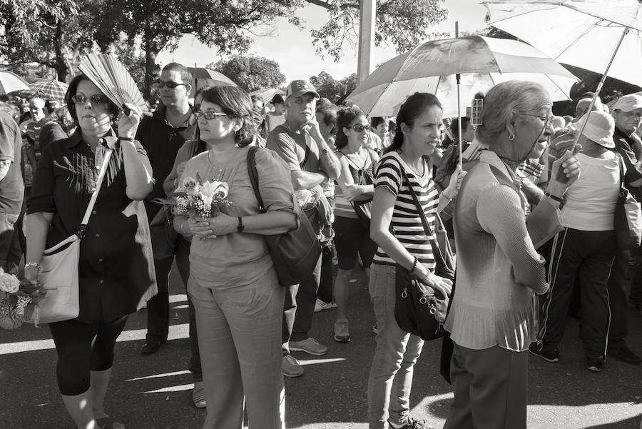 Colas para el homenaje a Fidel.