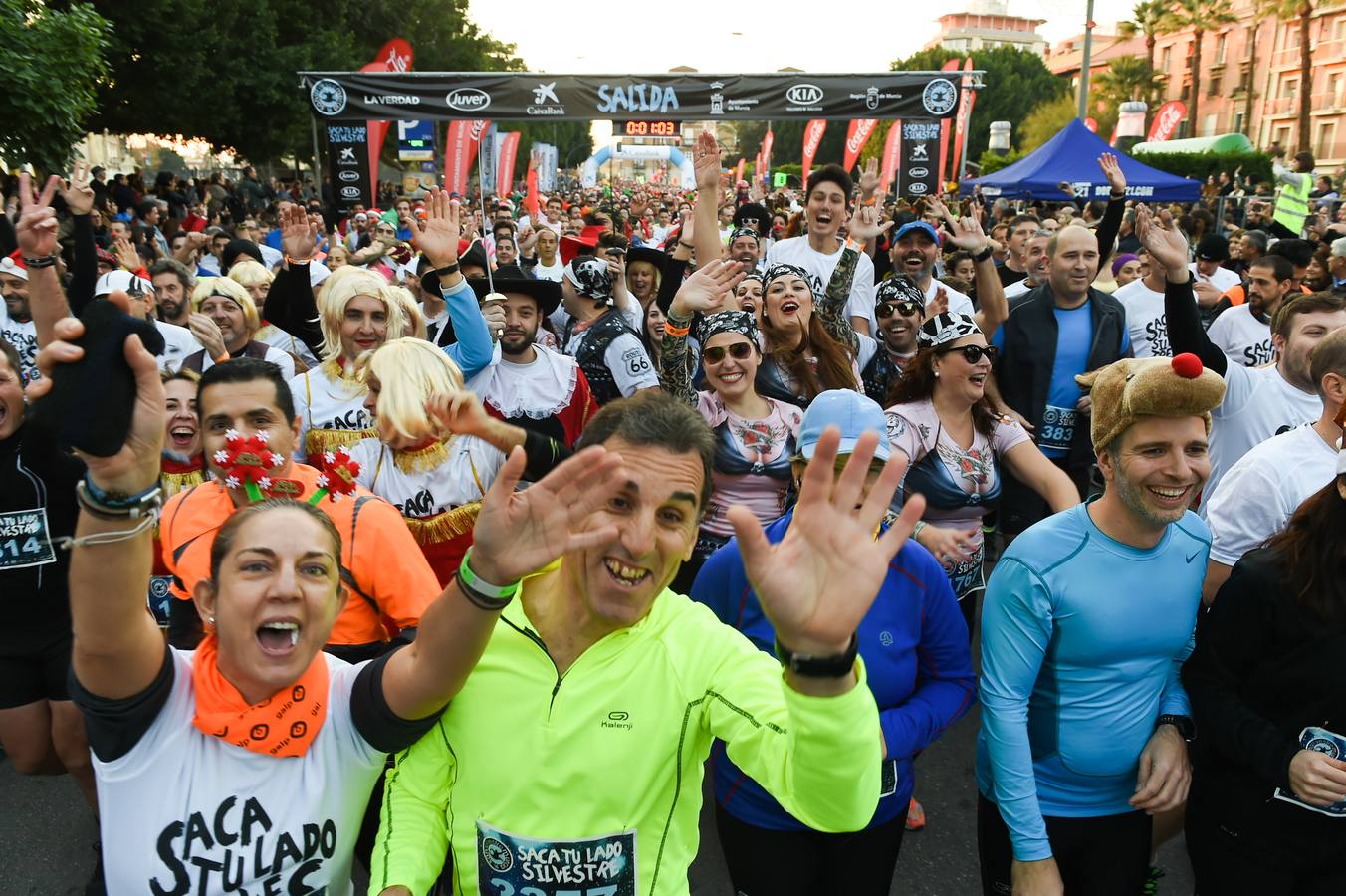 Comenzando la carrera con alegría