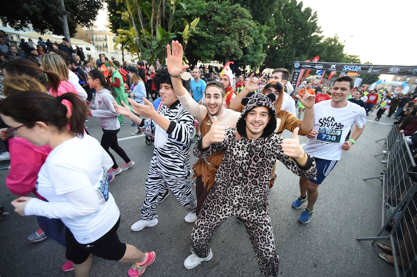 Comenzando la carrera con alegría