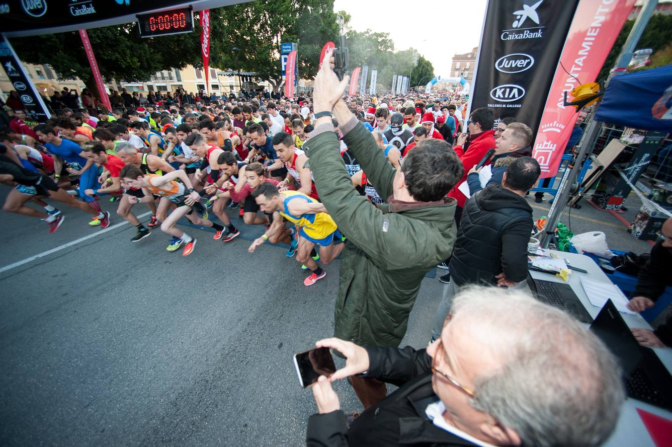 Comenzando la carrera con alegría