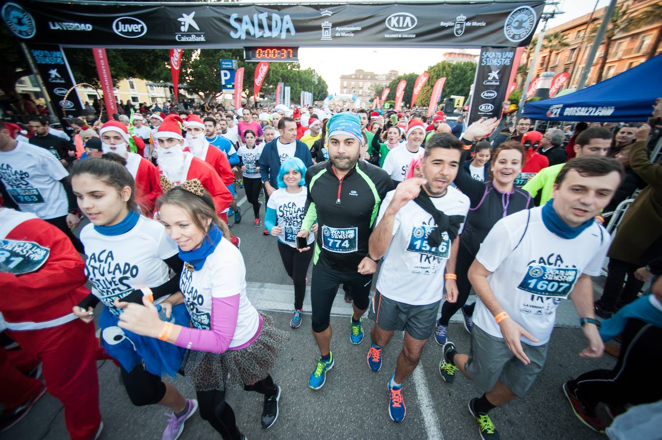 Comenzando la carrera con alegría