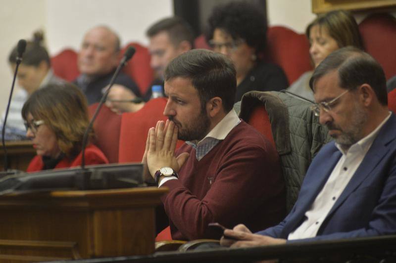 Las imágenes del pleno extraordinario del Ayuntamiento de Elche