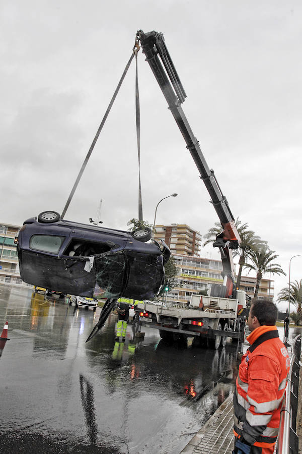 Accidente de coche en La Albufereta