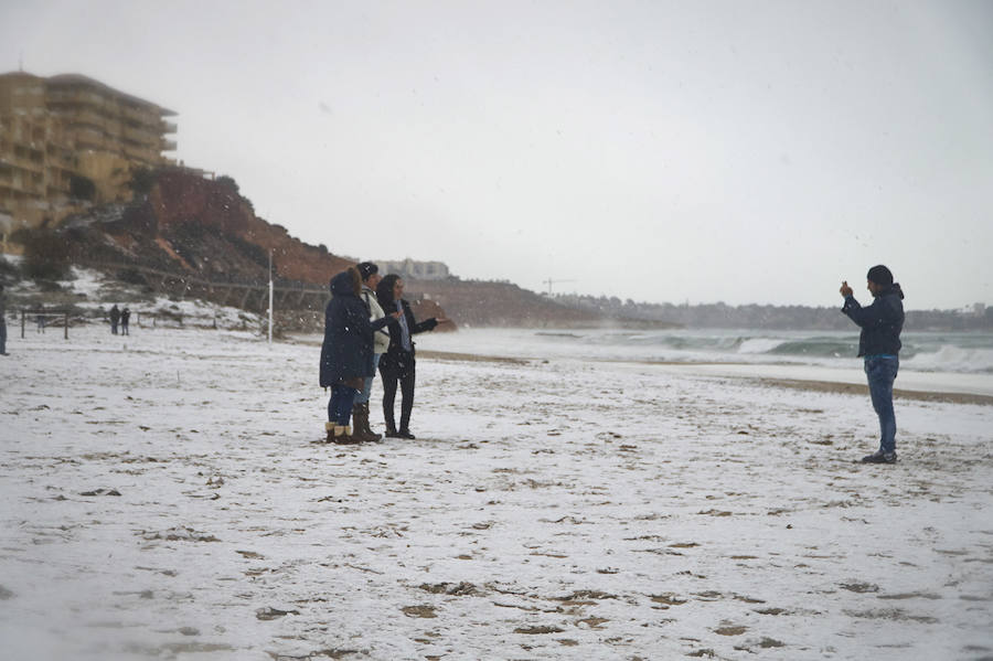 Nieve en el litoral de la Vega Baja