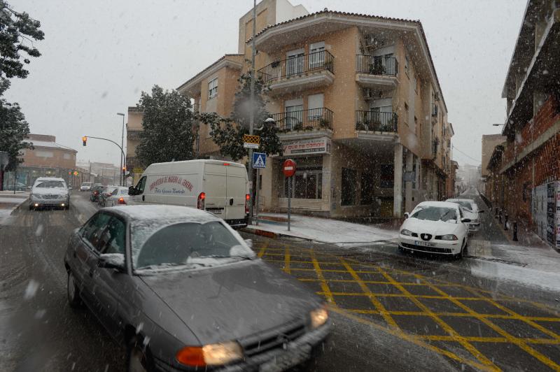 Los copos de nieve le cambian la cara a Cartagena
