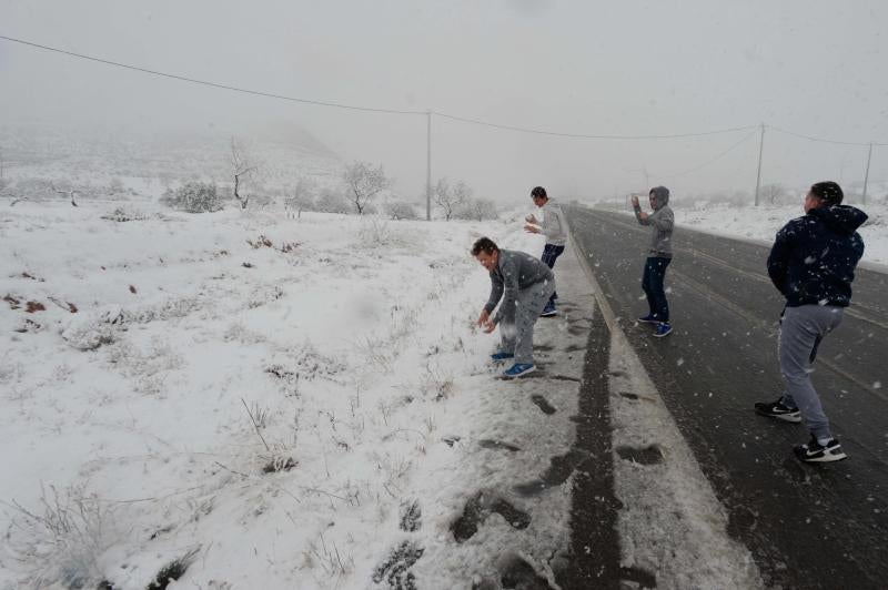 Los copos de nieve le cambian la cara a Cartagena