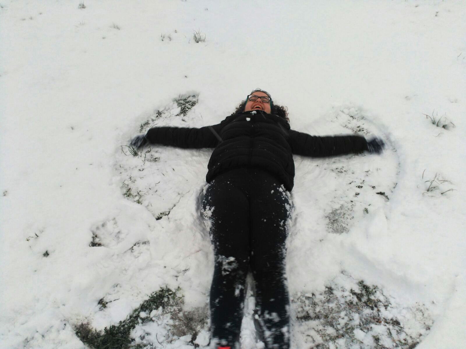 Ángel de nieve en Cehegín