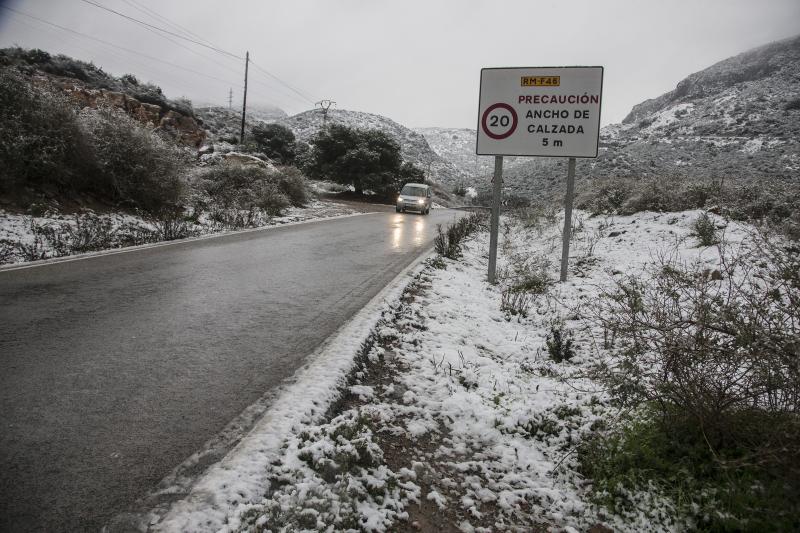 Los copos de nieve le cambian la cara a Cartagena