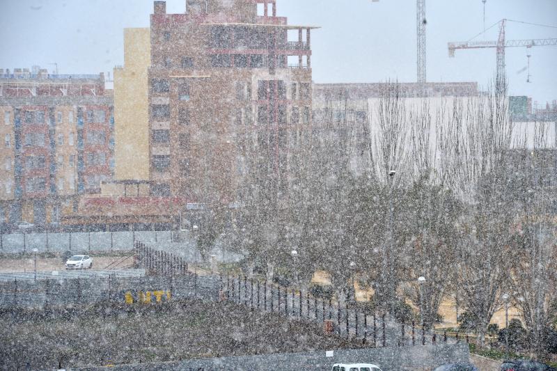 La nieve deja huella en Lorca