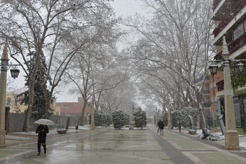 La nieve deja huella en Lorca