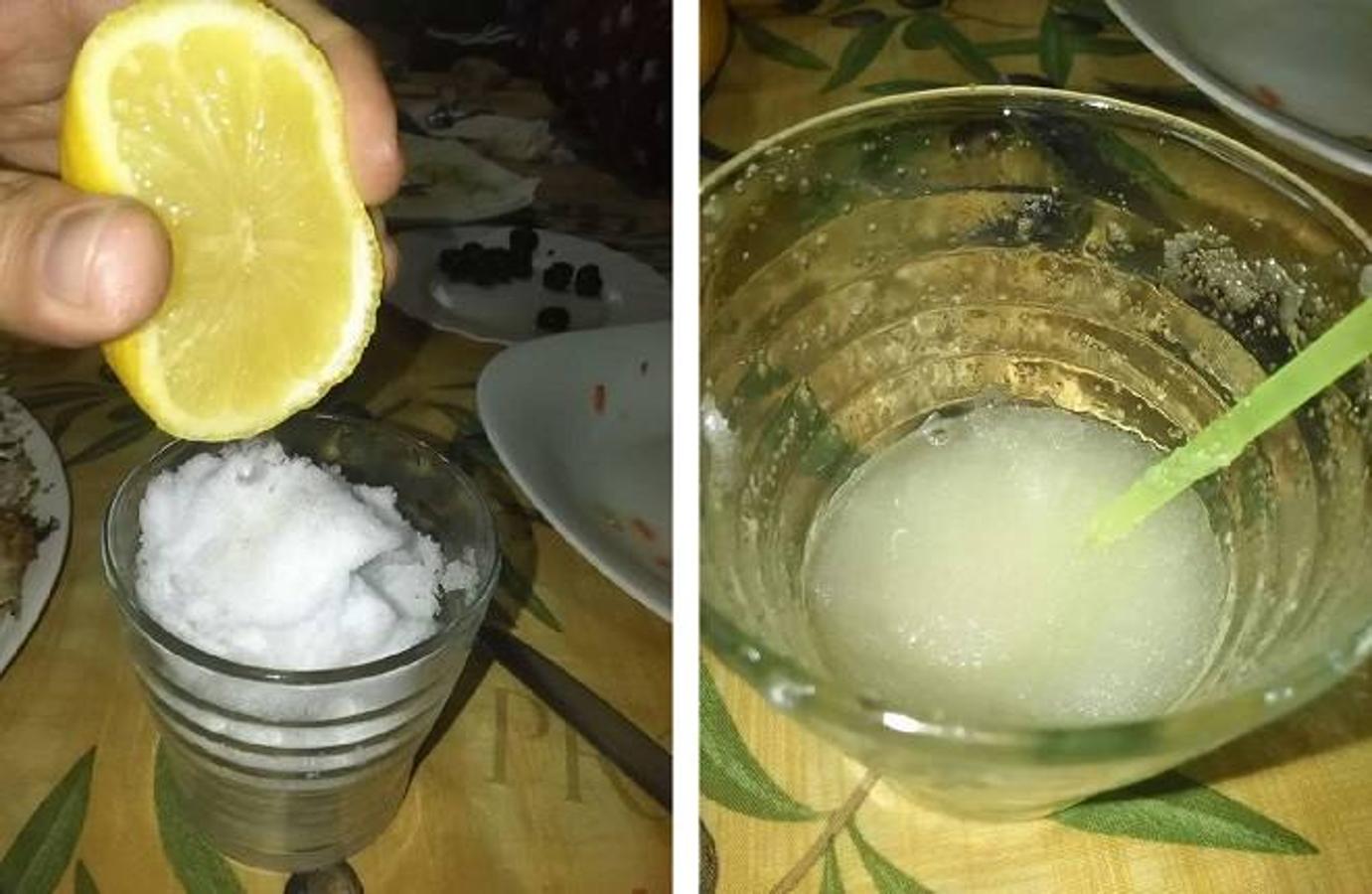 Granizado de limón con nieve