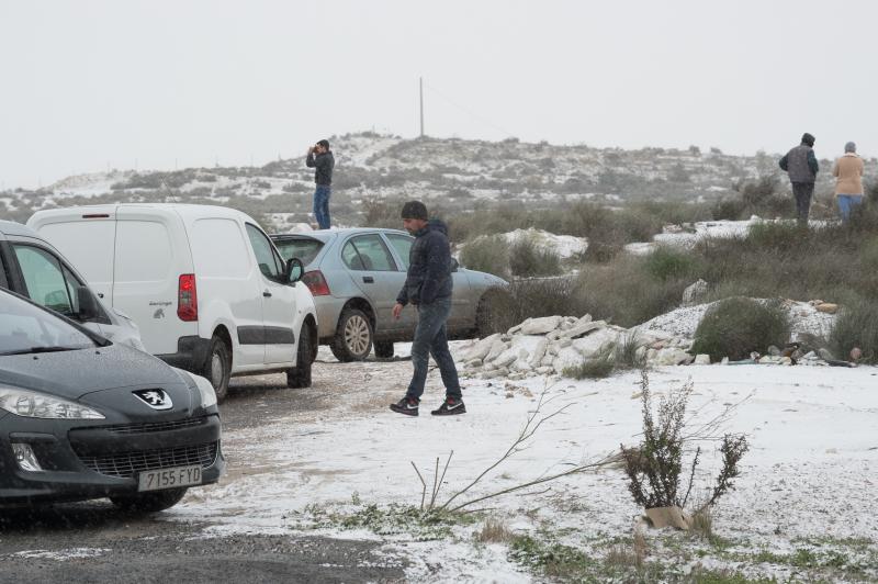 La ola de frío circula por el Puerto de la Cadena