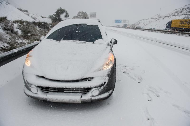 La ola de frío circula por el Puerto de la Cadena