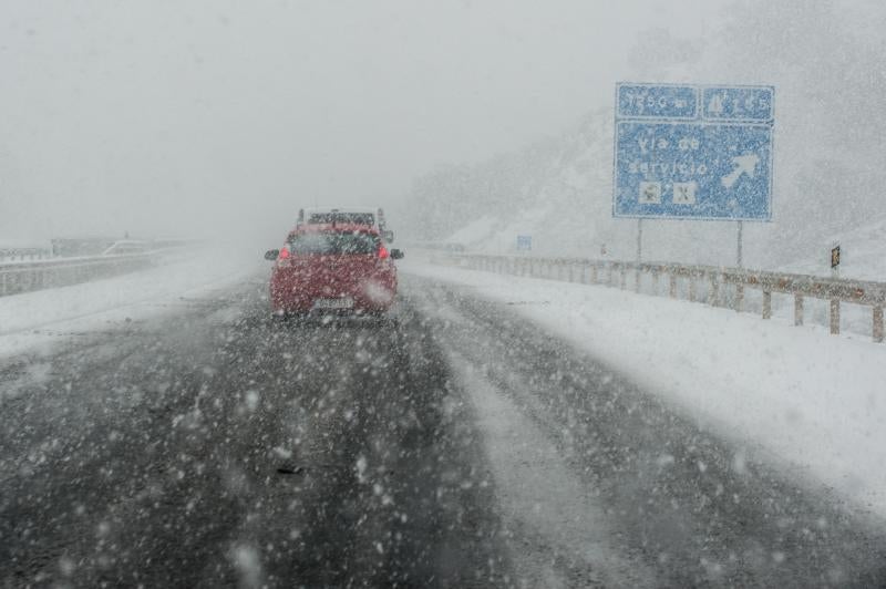 La ola de frío circula por el Puerto de la Cadena