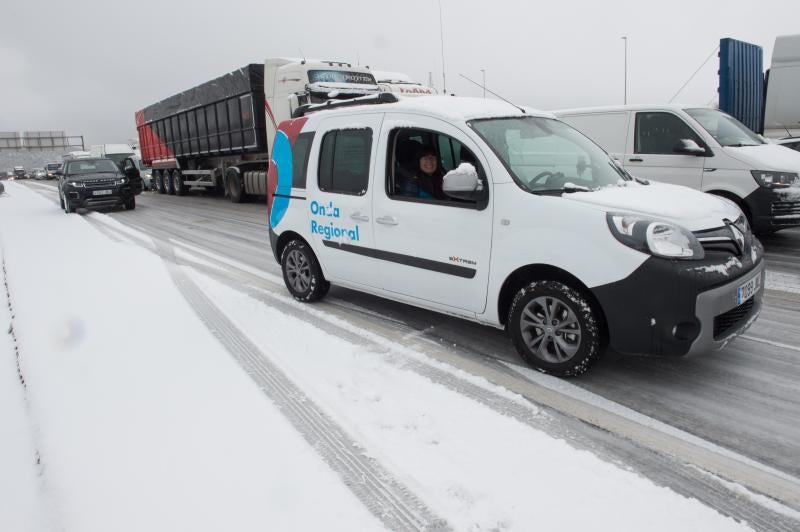 La ola de frío circula por el Puerto de la Cadena