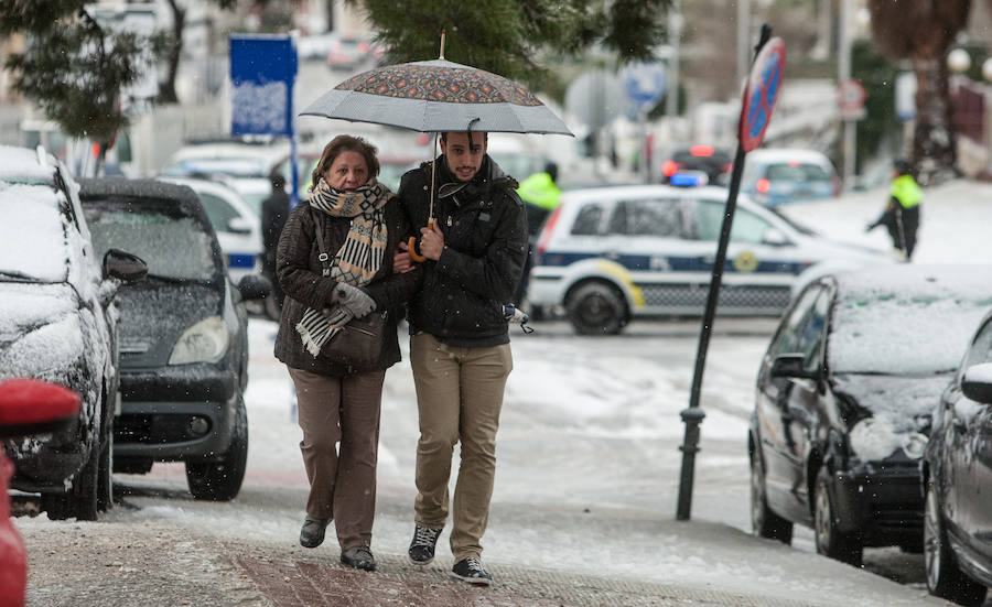 Intensas nevadas en los pueblos del interior